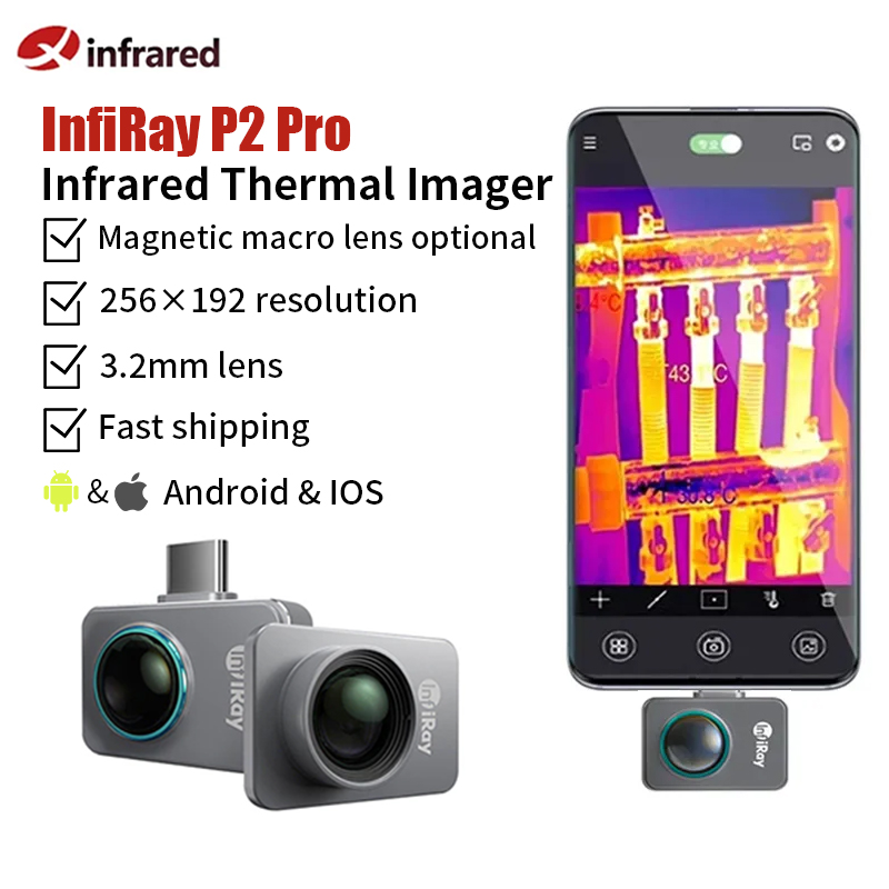 Infiray-P2 Pro câmera térmica, - Nf 521 Thermal Imaging Camera avaliação e preço