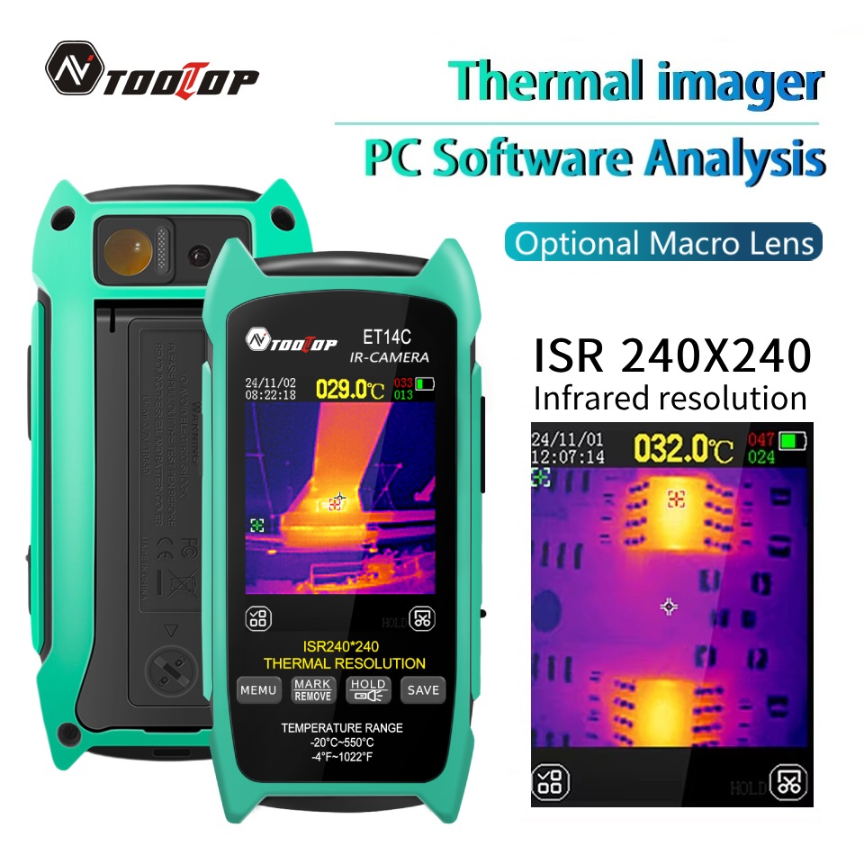 Tooltop et14c 2.8 polegadas te - Nf 521 Thermal Imaging Camera avaliação e preço